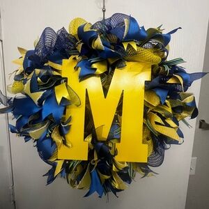 New, Handmade, Michigan Wreath
